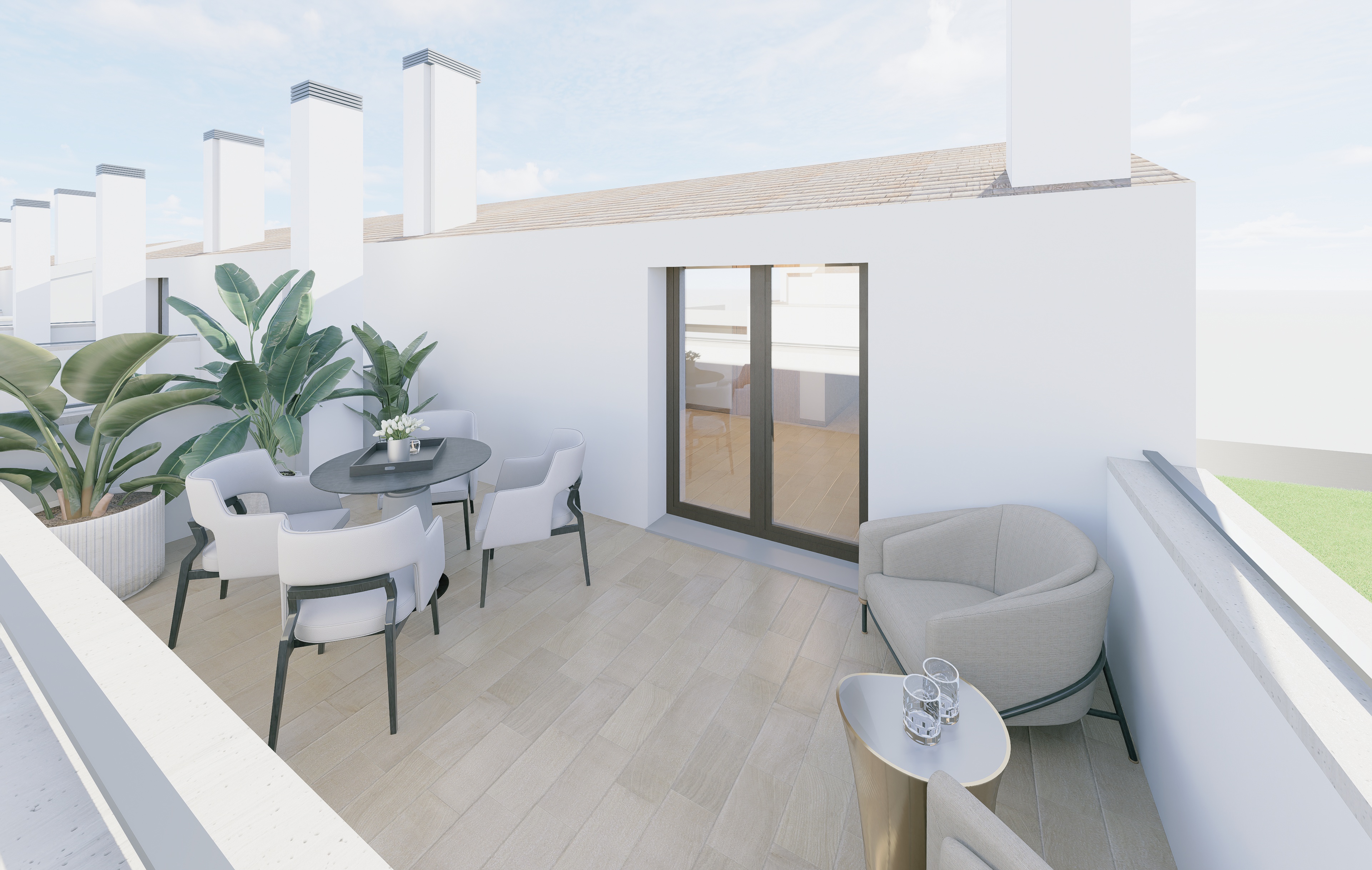 Jardín privado de la vivienda